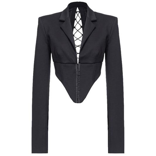 PINKO Black Viscose Suits &amp; Blazers