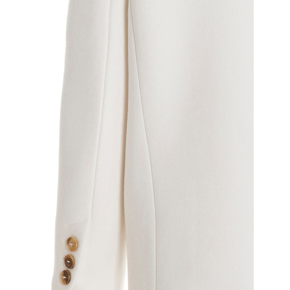 PINKO White Wool Jackets &amp; Coats