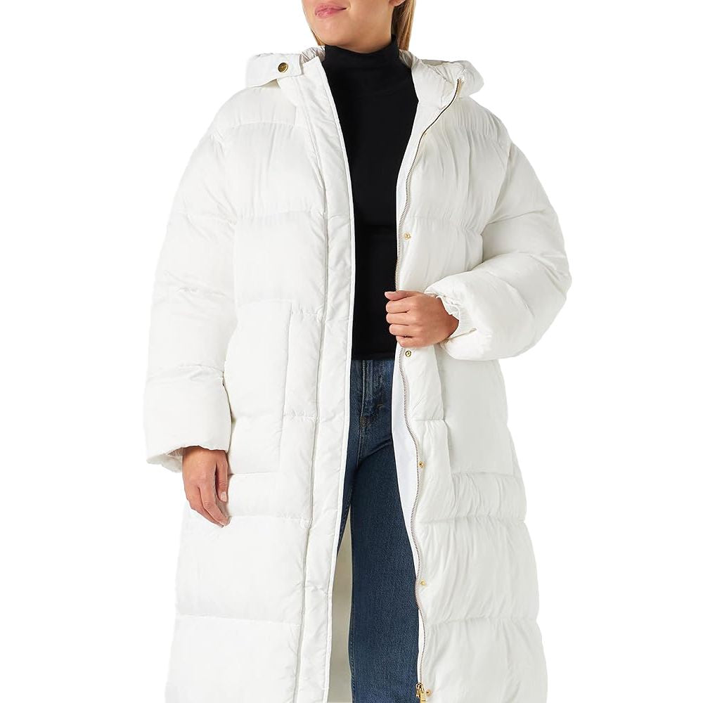 PINKO White Nylon Jackets &amp; Coats