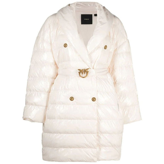 PINKO Beige Nylon Jackets &amp; Coats