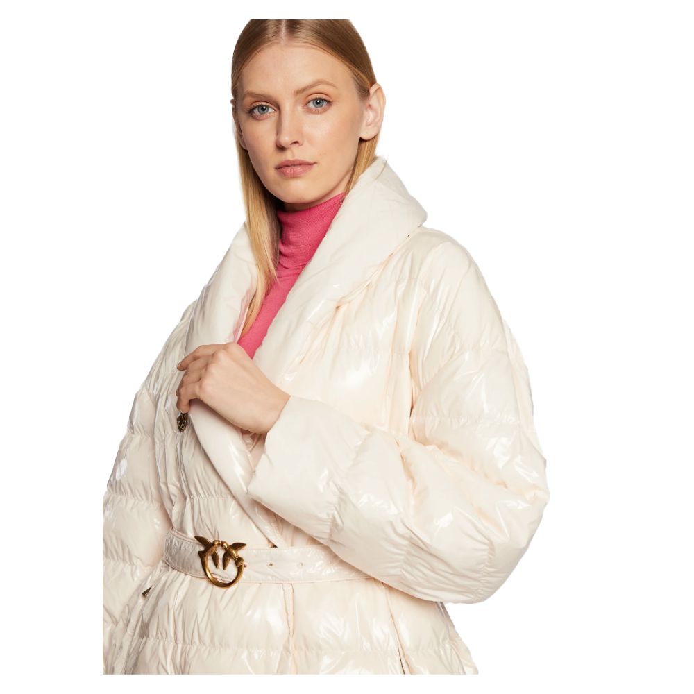 PINKO Beige Nylon Jackets &amp; Coats