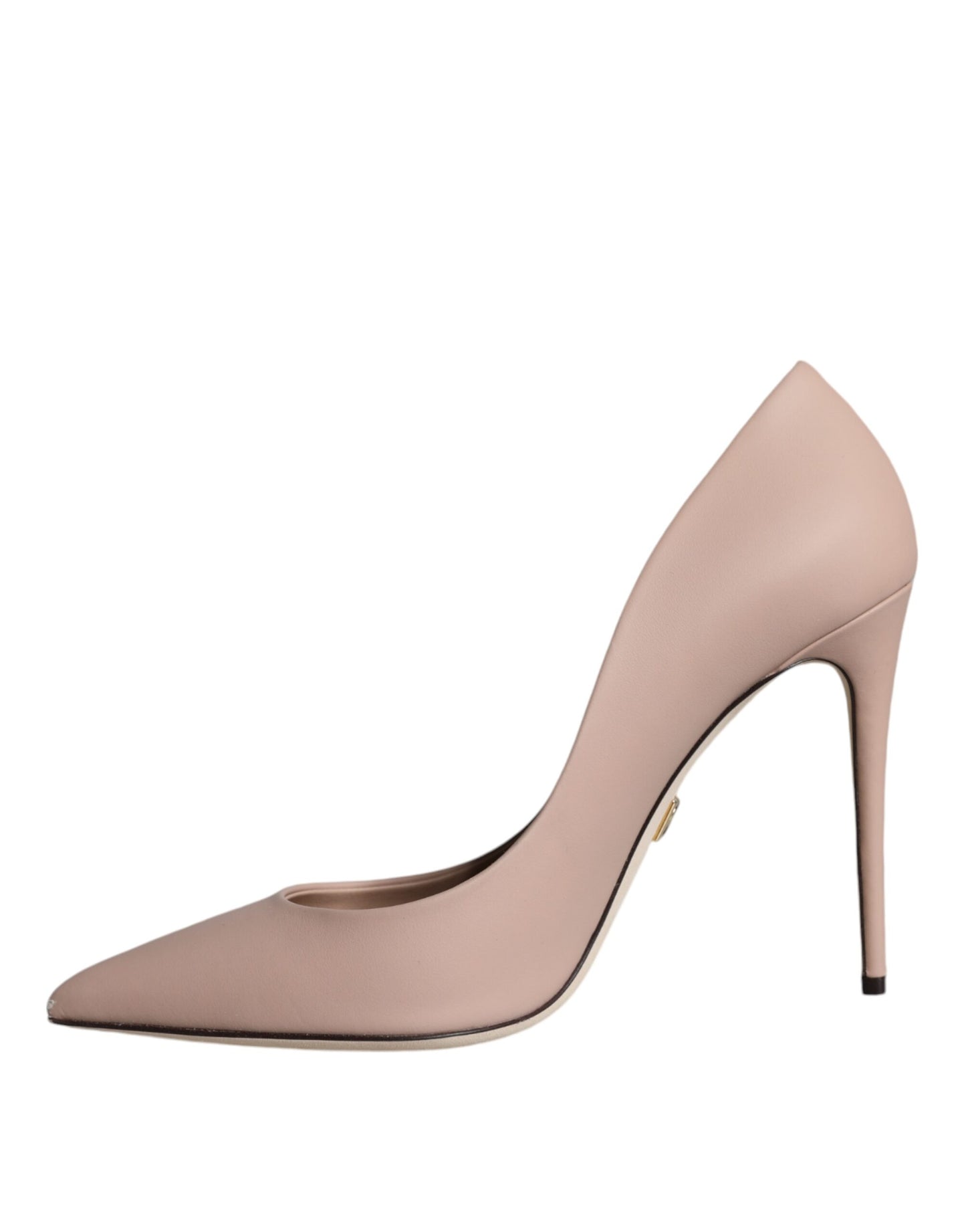 Dolce &amp; Gabbana Beige Leather Stiletto Heels Pumps Shoes