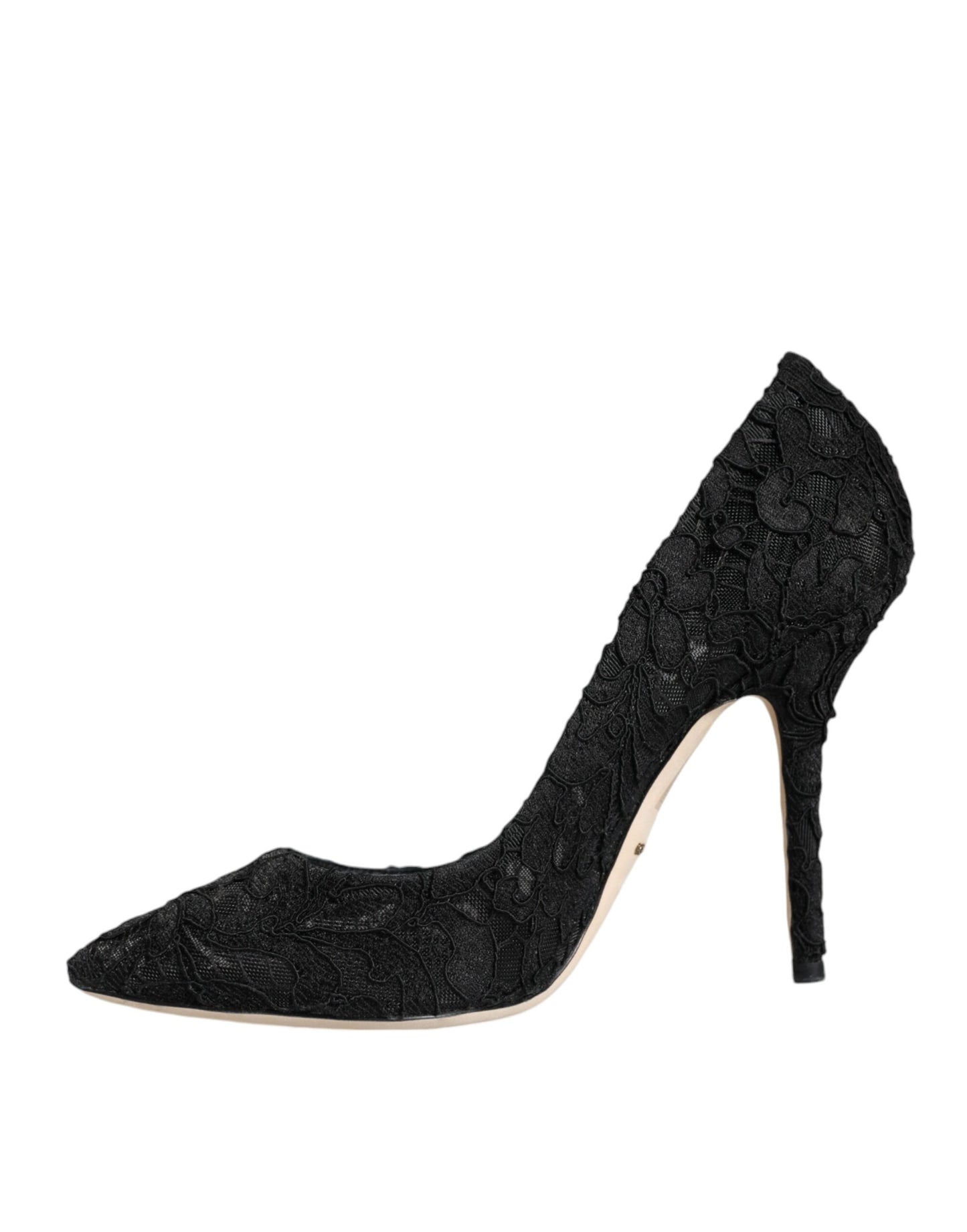 Dolce &amp; Gabbana Black Taormina Lace Bellucci Pumps Shoes