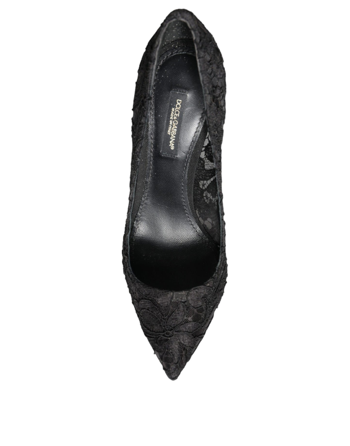 Dolce &amp; Gabbana Black Taormina Lace Bellucci Pumps Shoes