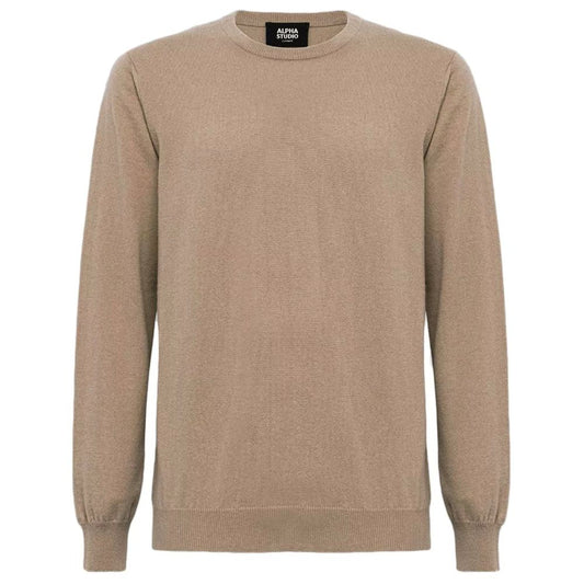 Alpha Studio Brauner Pullover aus Wolle Vergine