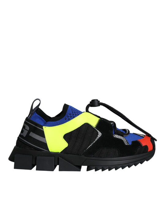 Dolce &amp; Gabbana Multicolor Mesh Sorrento Trekking Sneakers Shoes