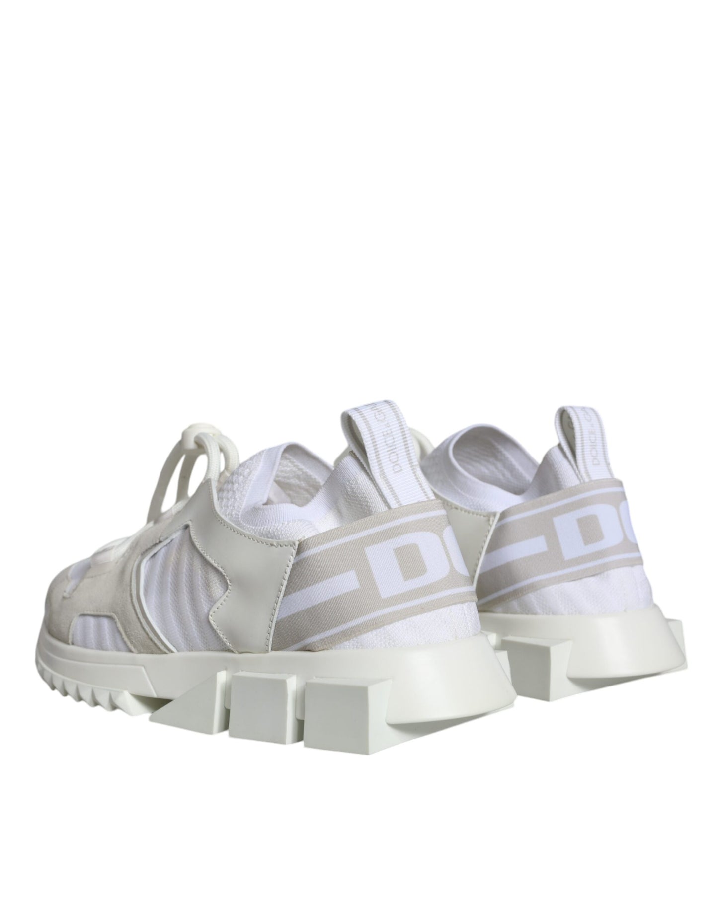 Dolce &amp; Gabbana White Mesh Sorrento Trekking Sneakers Shoes