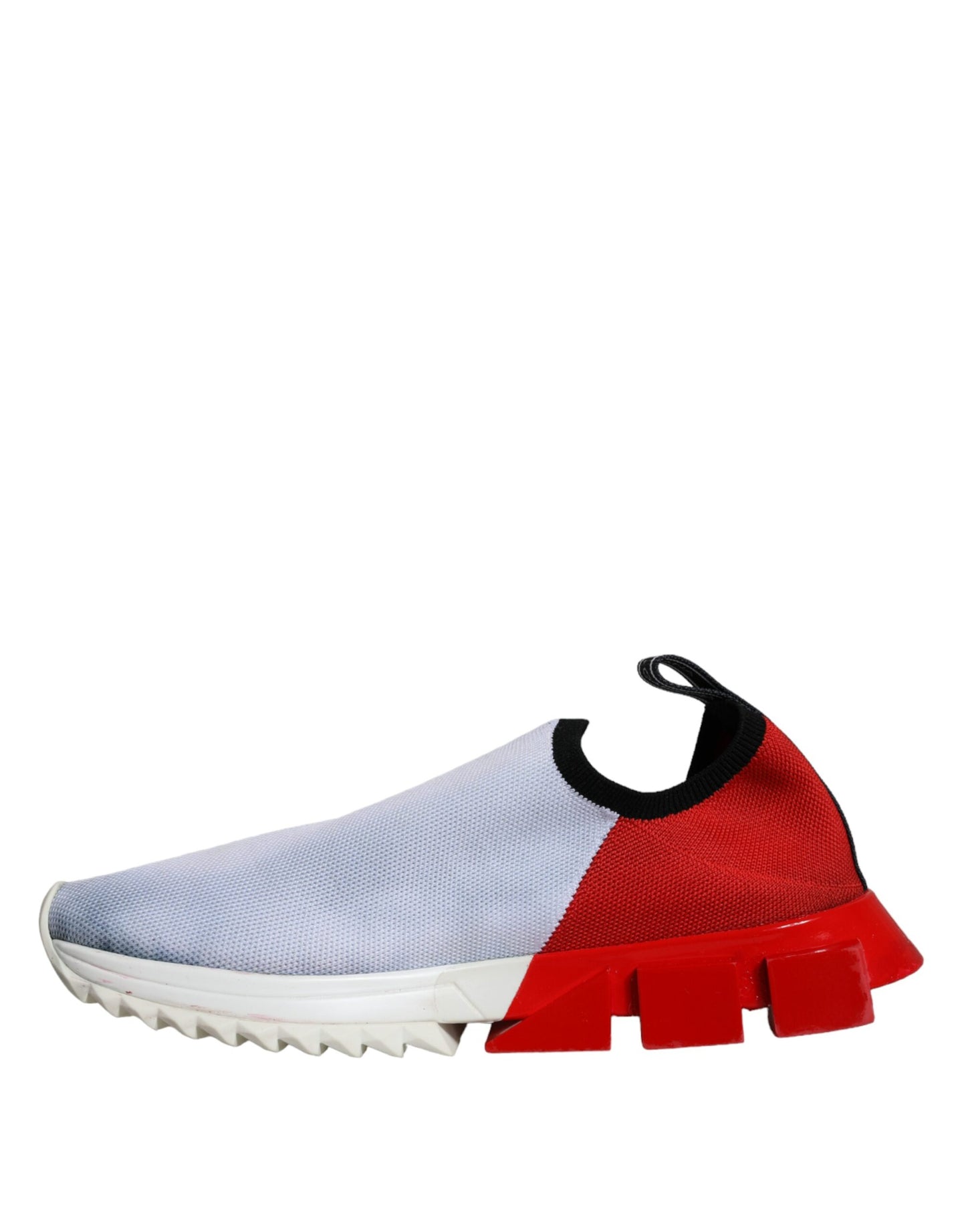 Dolce &amp; Gabbana Red White Logo Sorrento Sneakers Shoes