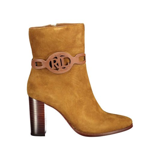 Ralph Lauren Brauner Lederstiefel