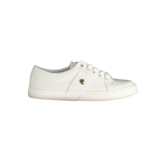 Ralph Lauren white cotton sneakers