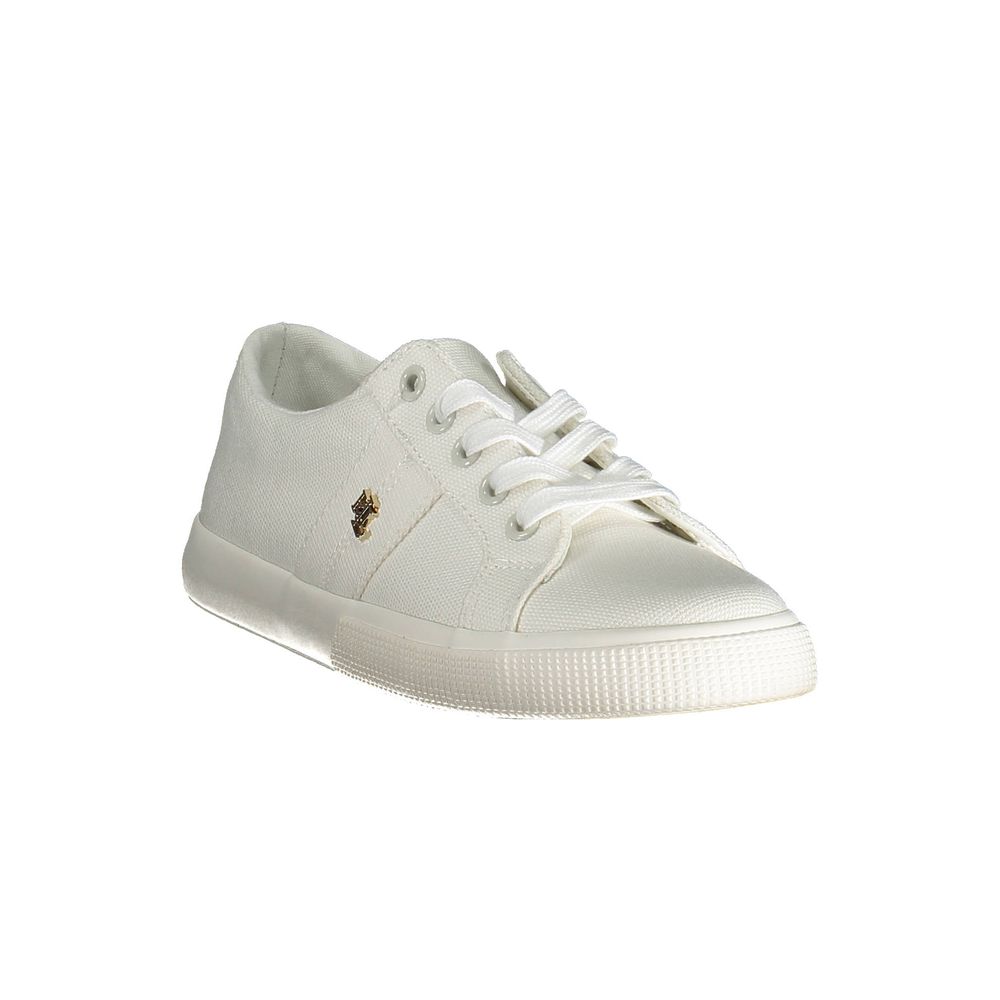 Ralph Lauren white cotton sneakers