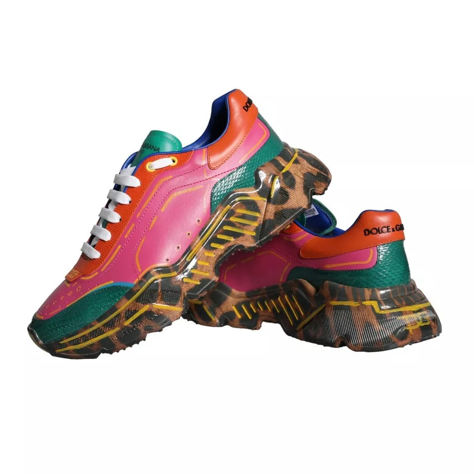 Dolce &amp; Gabbana Multicolor Daymaster Low Top Sneakers Shoes