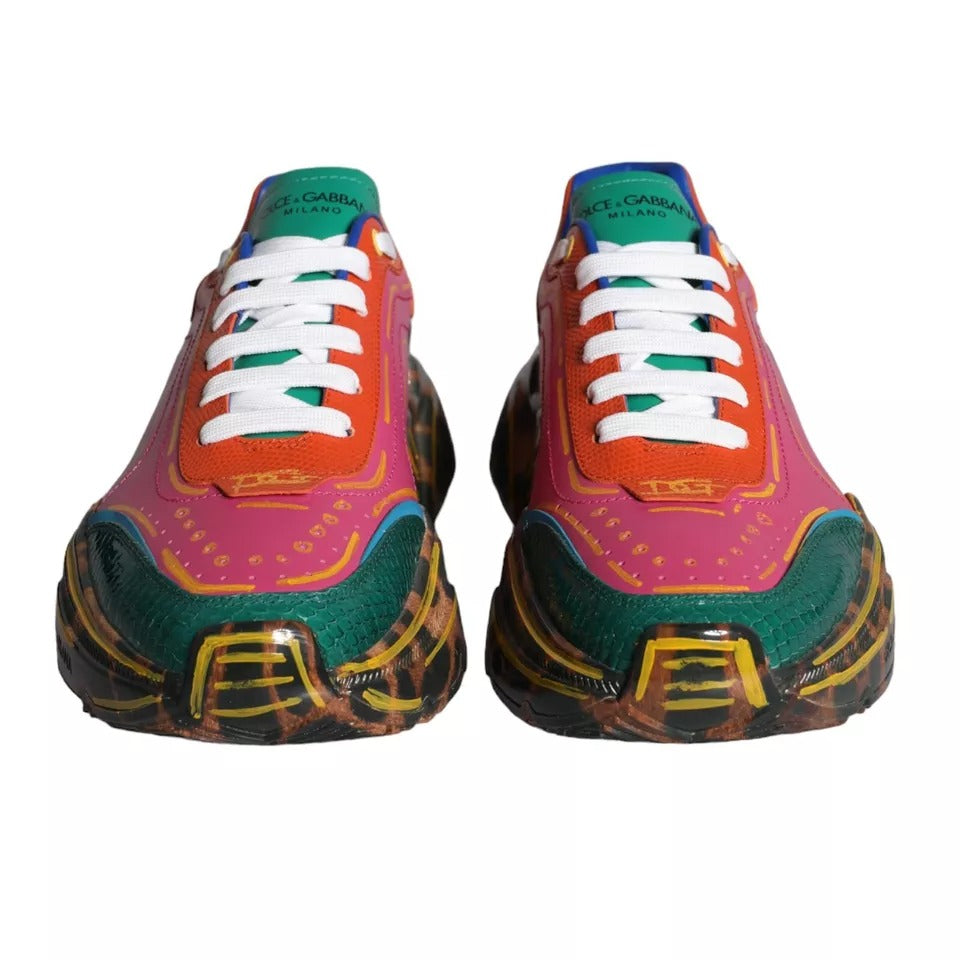 Dolce &amp; Gabbana Multicolor Daymaster Low Top Sneakers Shoes