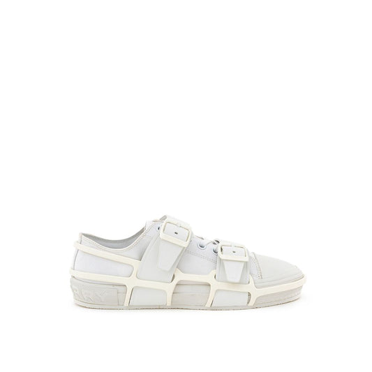 Burberry white cotton sneakers