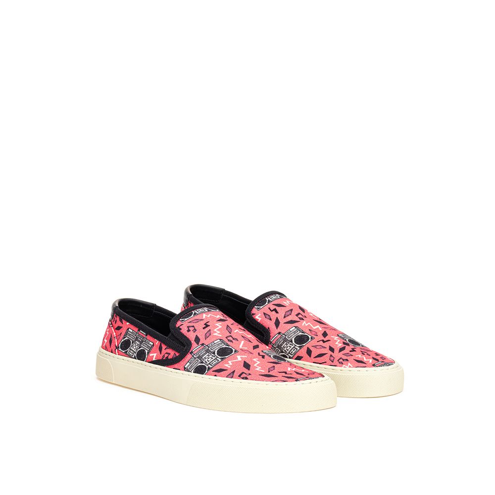 Saint Laurent Pink Cotton Sneakers