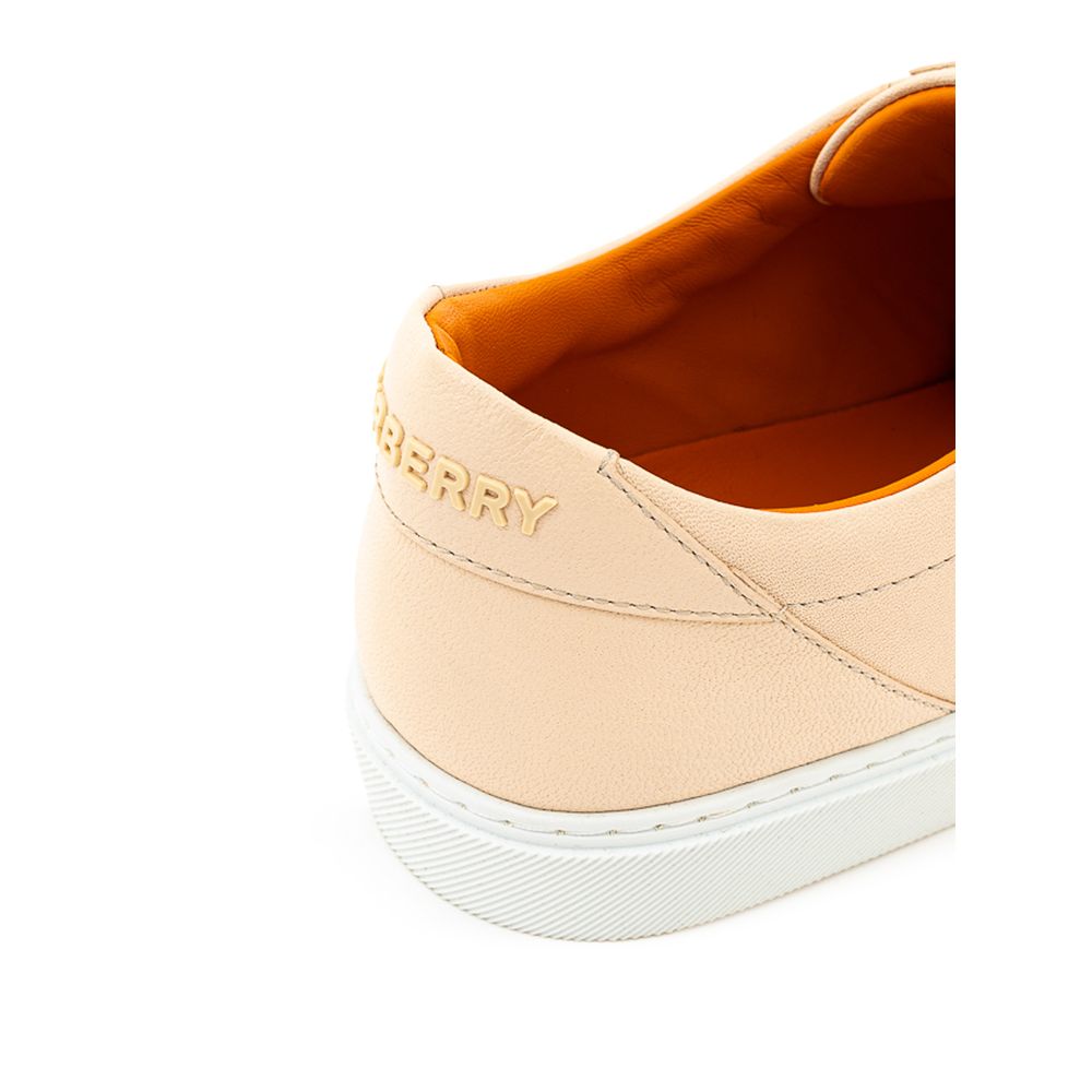 Burberry Pink Leather Sneakers