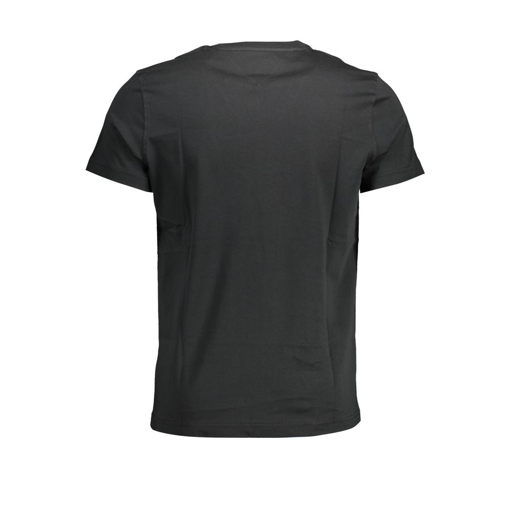 Tommy Hilfiger Schwarzes T-Shirt aus Baumwolle