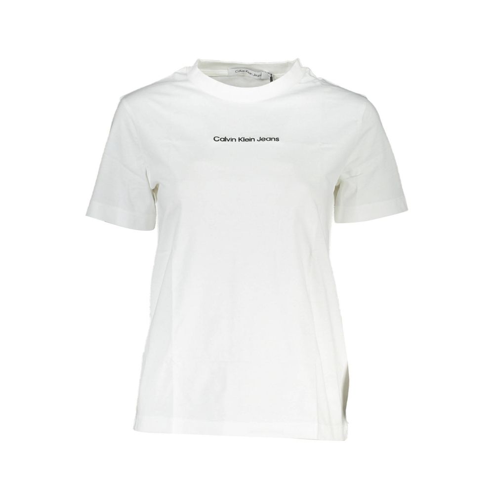 Calvin Klein White Cotton Tops &amp; T-Shirt