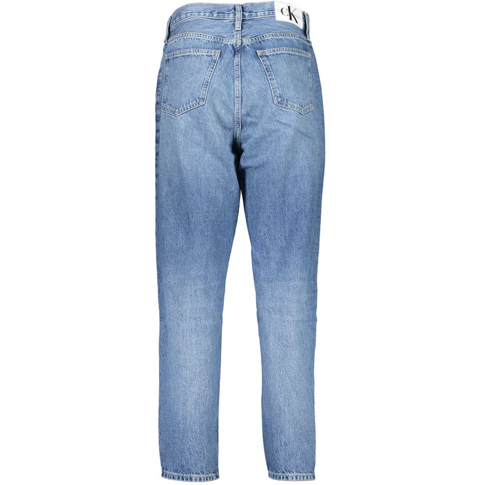 Calvin Klein Light Blue Cotton Jeans &amp; Pants