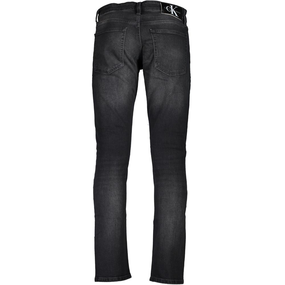 Calvin Klein Black Cotton Jeans &amp; Pants