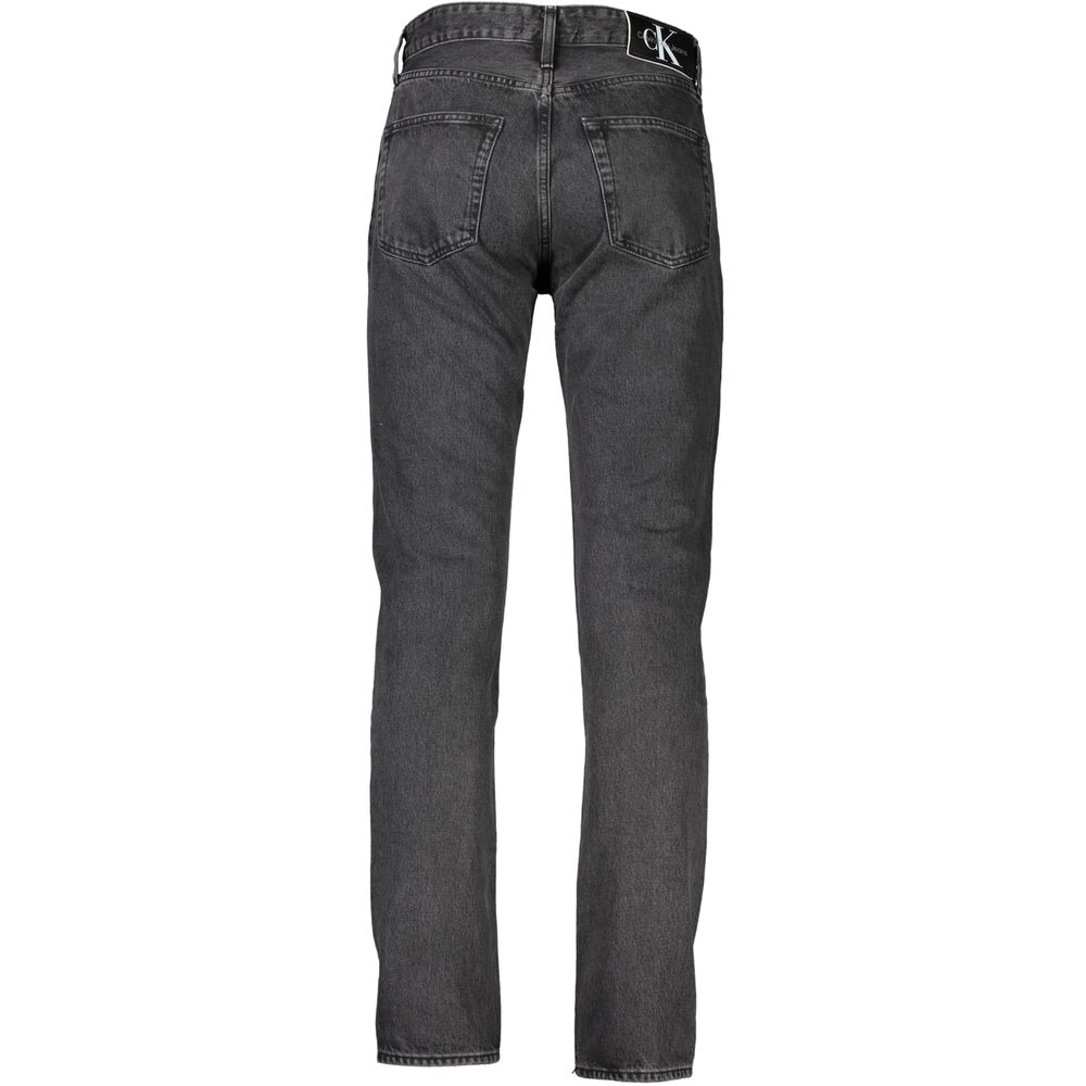 Calvin Klein Grey Cotton Jeans &amp; Pants