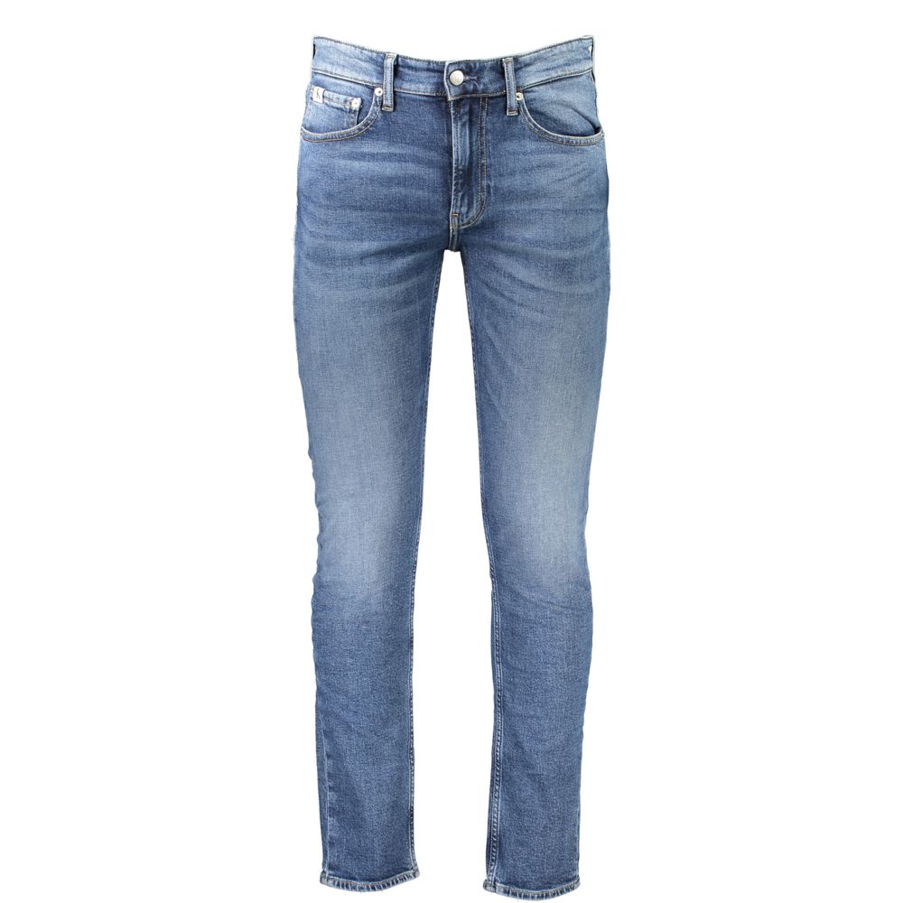 Calvin Klein Blue Cotton Jeans &amp; Pants