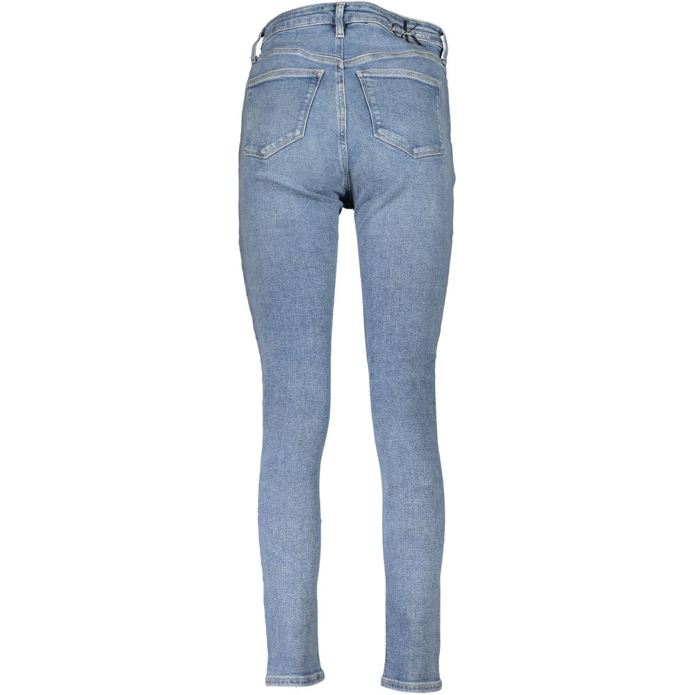 Calvin Klein Light Blue Cotton Jeans &amp; Pants