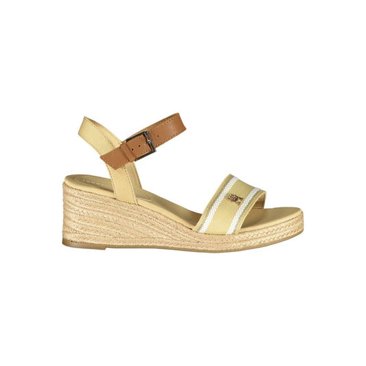 Tommy Hilfiger beige polyester sandal