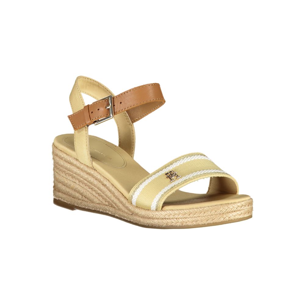 Tommy Hilfiger beige polyester sandal