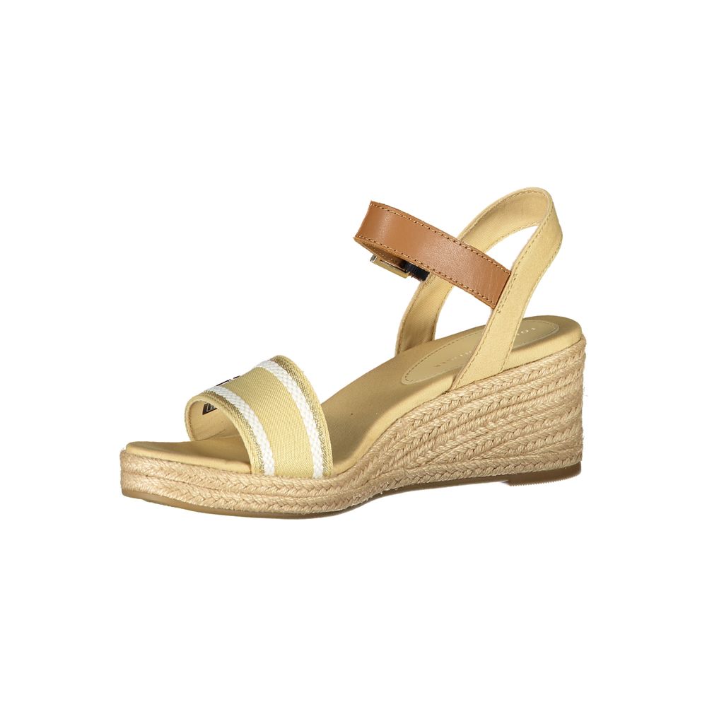 Tommy Hilfiger beige polyester sandal