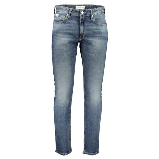 Calvin Klein Blue Cotton Jeans &amp; Pants