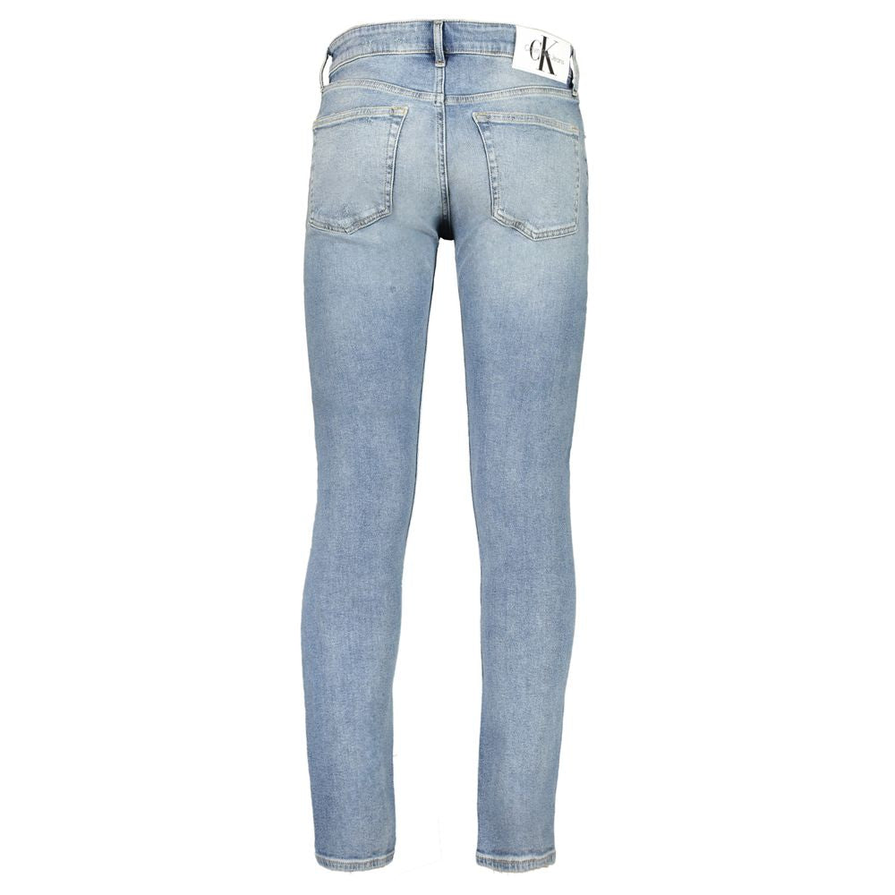 Calvin Klein Blue Cotton Jeans &amp; Pants