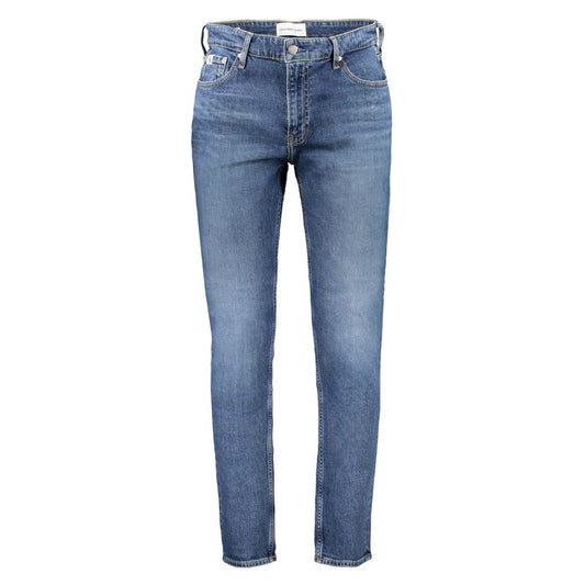 Calvin Klein Blue Cotton Jeans &amp; Pants