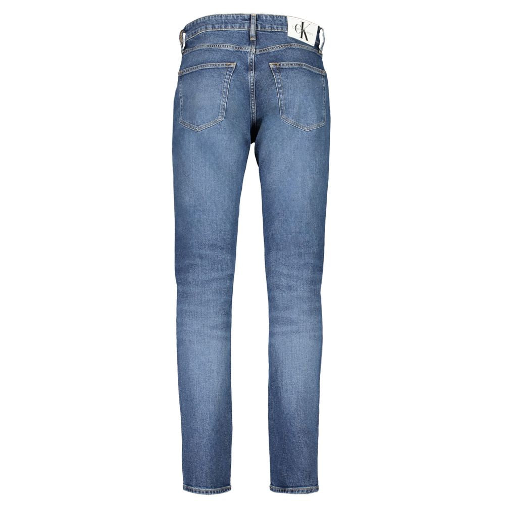 Calvin Klein Blue Cotton Jeans &amp; Pants