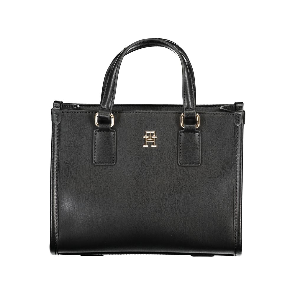 Tommy Hilfiger Schwarze Polyethylen-Handtasche