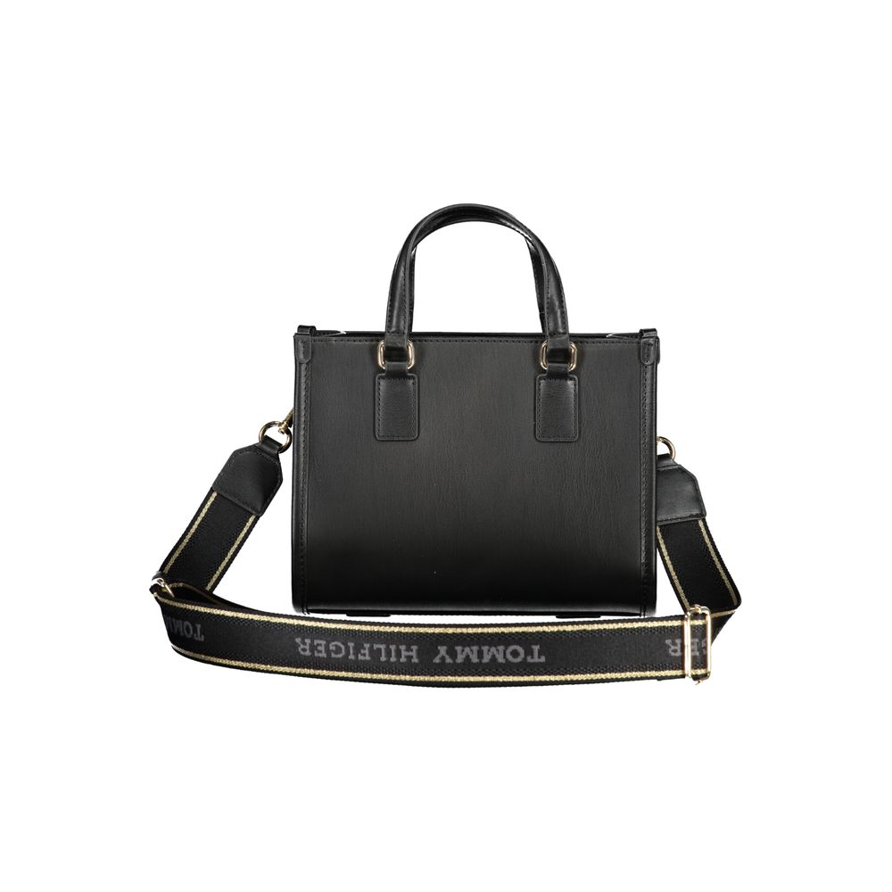 Tommy Hilfiger Schwarze Polyethylen-Handtasche