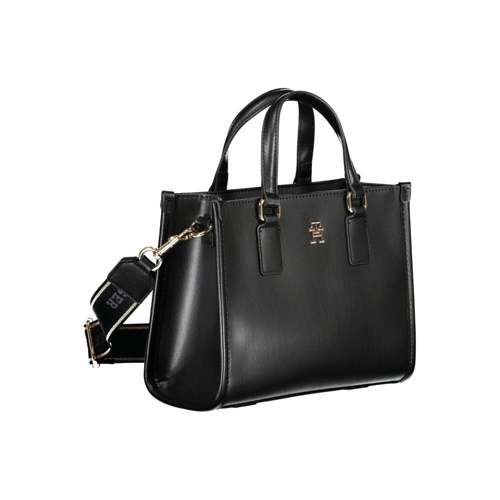 Tommy Hilfiger Schwarze Polyethylen-Handtasche