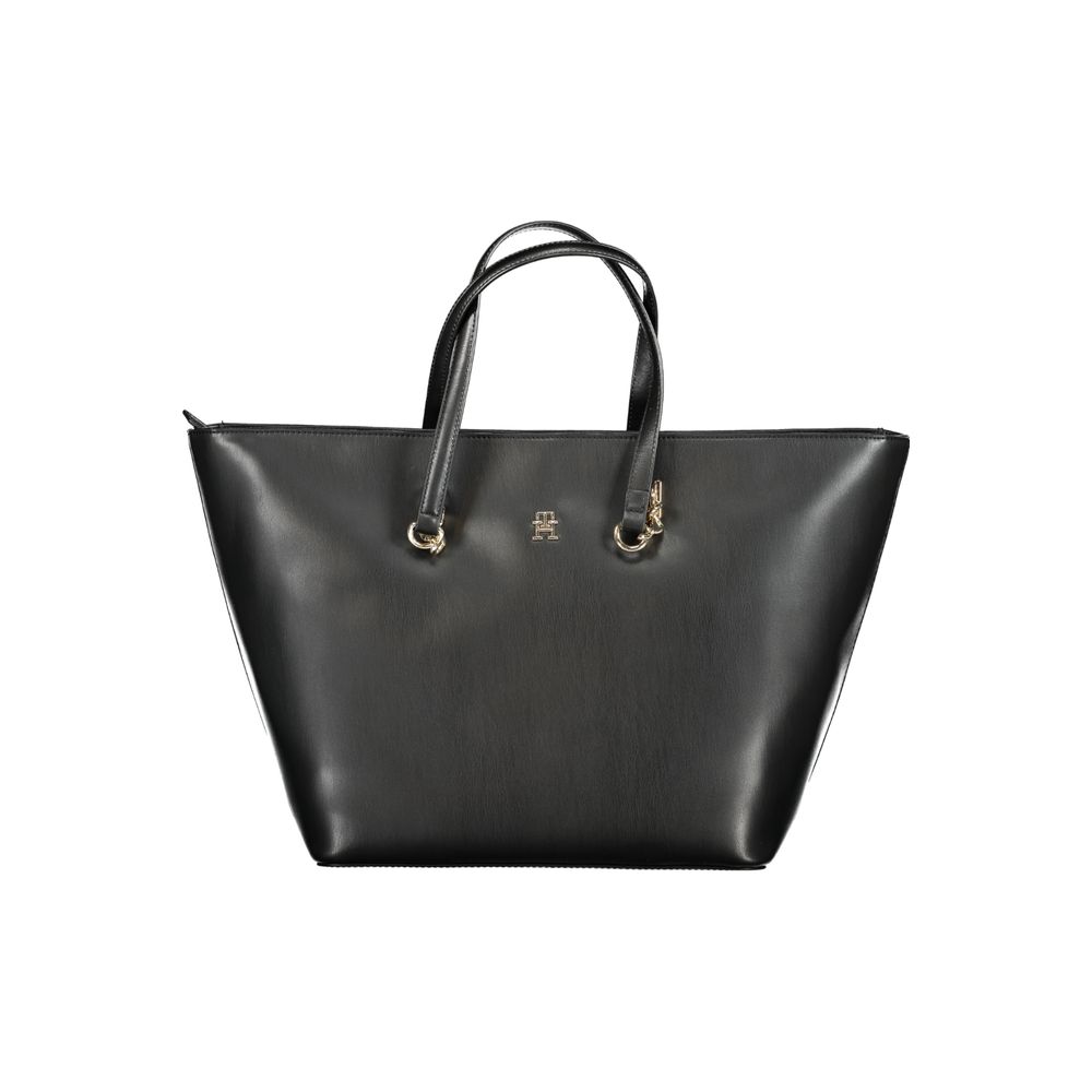 Tommy Hilfiger Schwarze Polyethylen-Handtasche