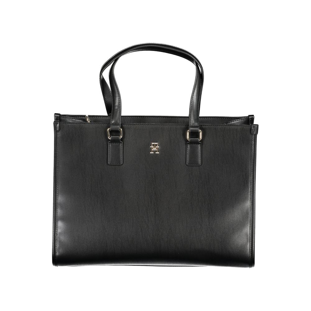 Tommy Hilfiger Schwarze Polyethylen-Handtasche