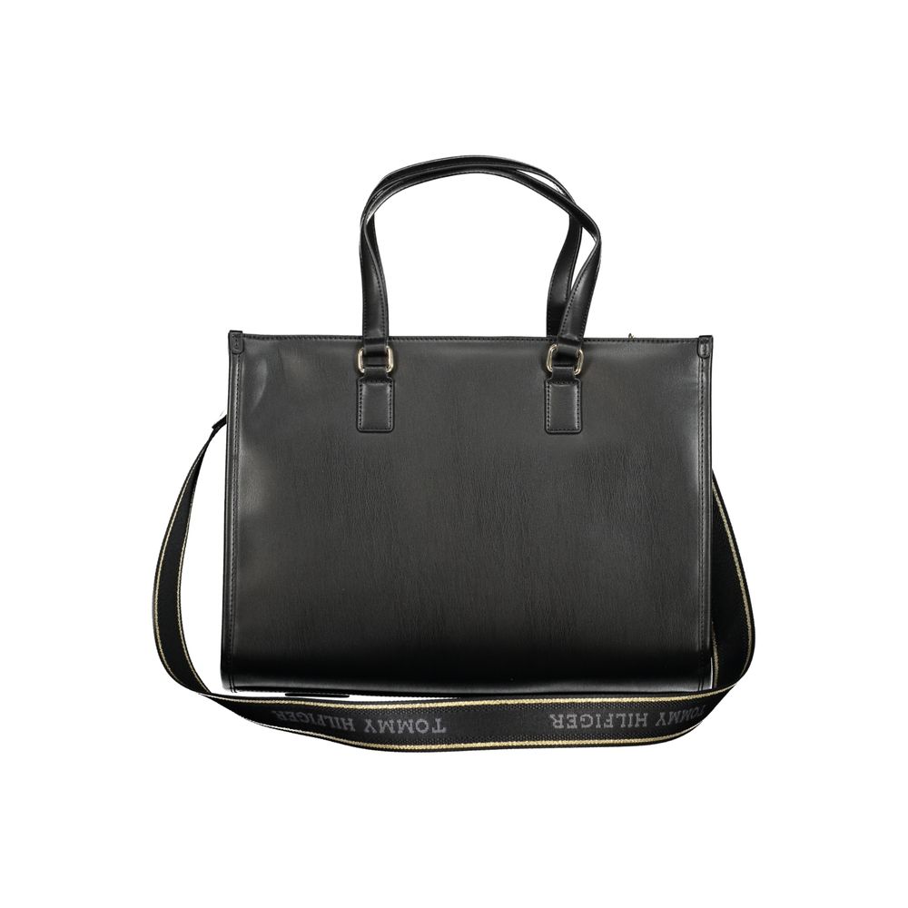 Tommy Hilfiger Schwarze Polyethylen-Handtasche