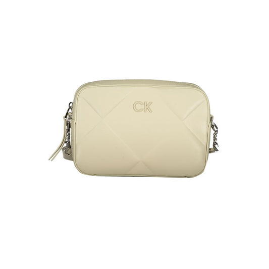 Calvin Klein beige cotton handbag