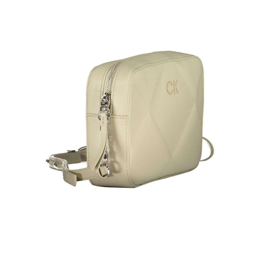 Calvin Klein beige cotton handbag