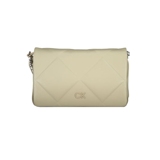 Calvin Klein beige cotton handbag