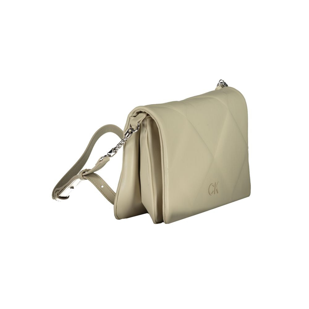 Calvin Klein beige cotton handbag