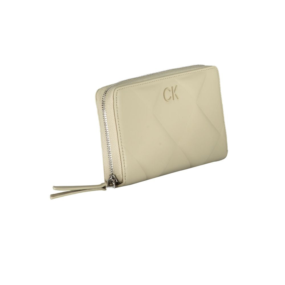 Calvin Klein Beige Polyester Brieftasche