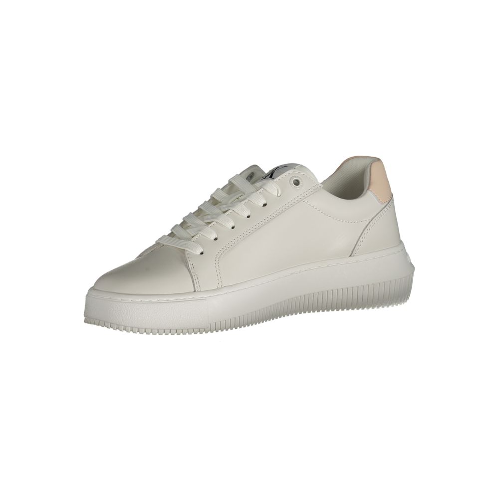 Calvin Klein sneakers made of white polyester