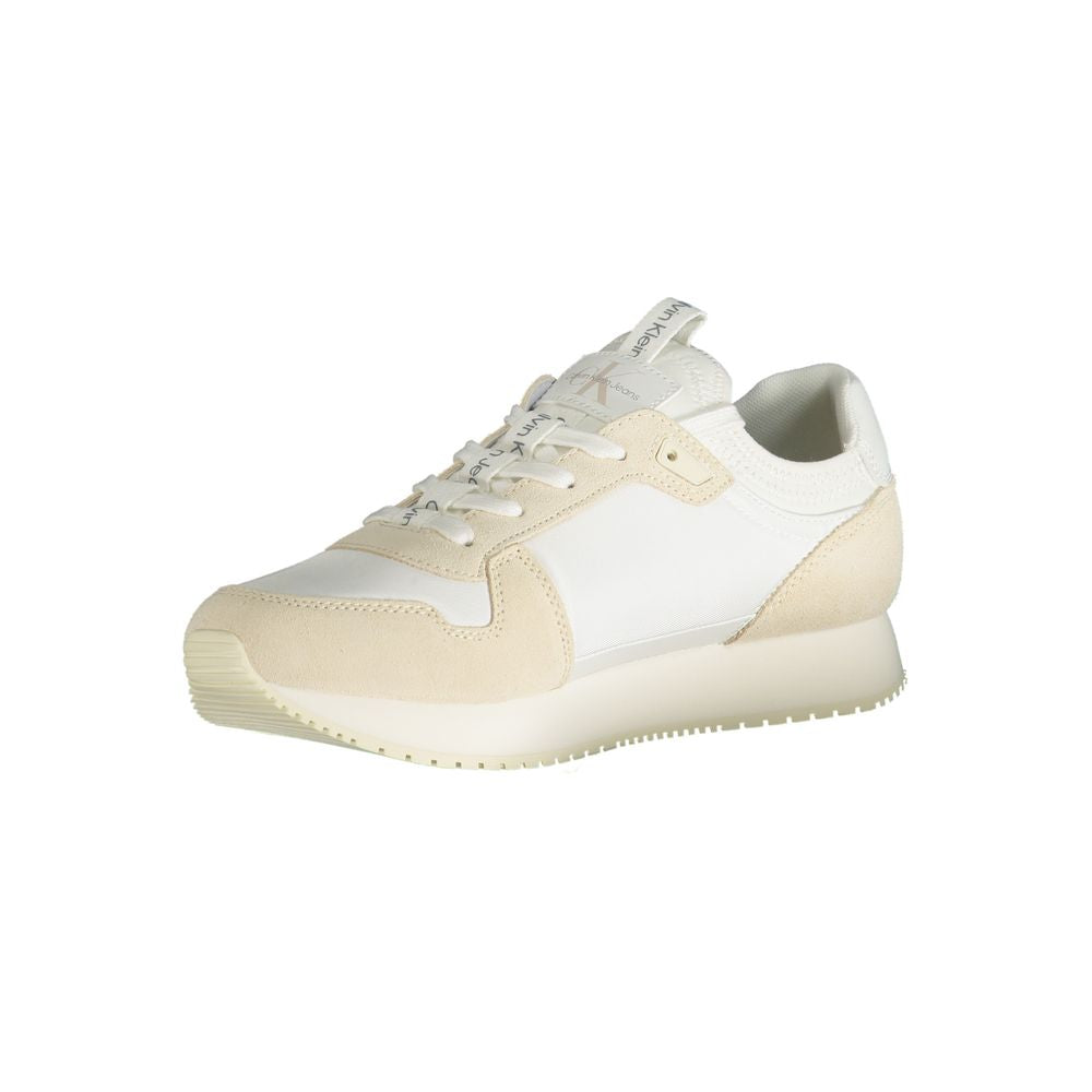 Calvin Klein sneakers made of white polyester