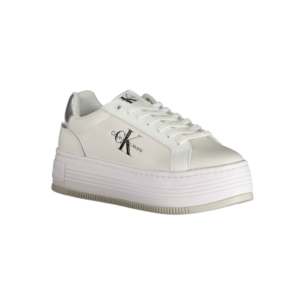 Calvin Klein sneakers made of white polyester