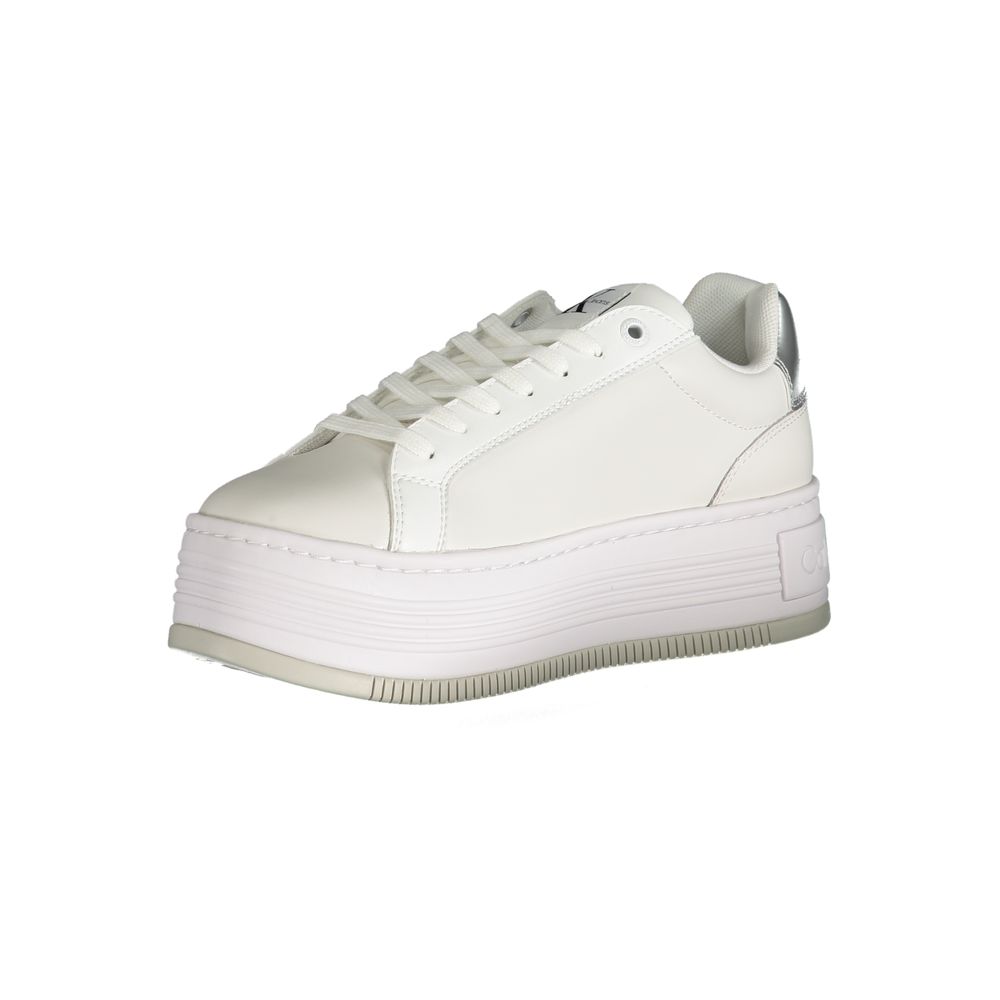 Calvin Klein sneakers made of white polyester