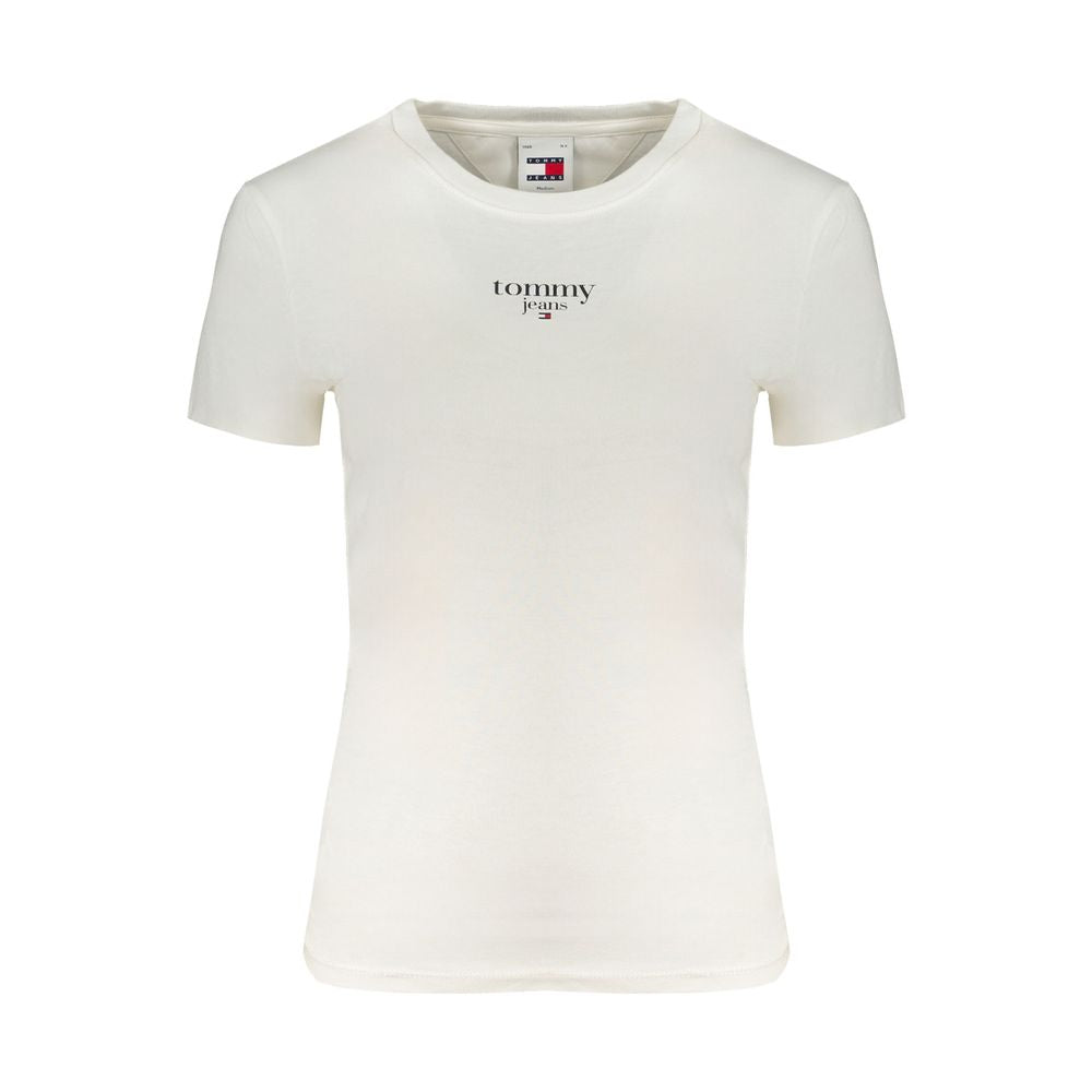 Tommy Hilfiger White Cotton Tops &amp; T-Shirt